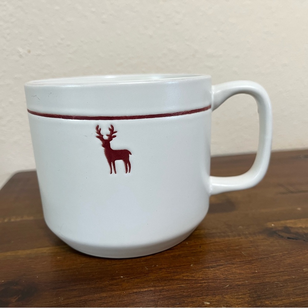 Crate&Barrel Red Deer Mug